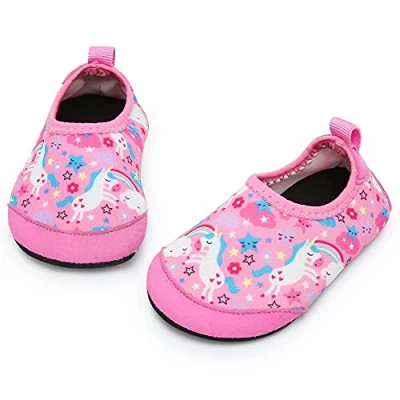 Image of Yorgou Baby Boys Girls Water Shoes Toddler Beach Barefoot Aqua Socks Non Slip for Pool