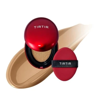 Image of [*Mini Size*] TIRTIR Mask Fit Red Cushion Foundation Japan&#039;s No.1 Choice for Glass skin, Long Lasting, Lightweight, Buildable Coverage, Semi Matte (34W Toffee, 4.5g (Pack of 1))