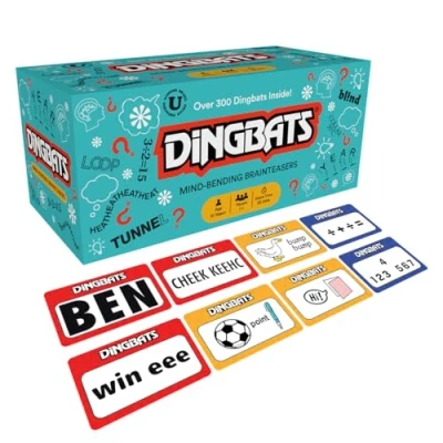 Image of Gibsons Dingbats Word Game for Adults and Children Creative Witty Riddles Puzzles Games B Corp Certified Ages 10+, 1+ Players