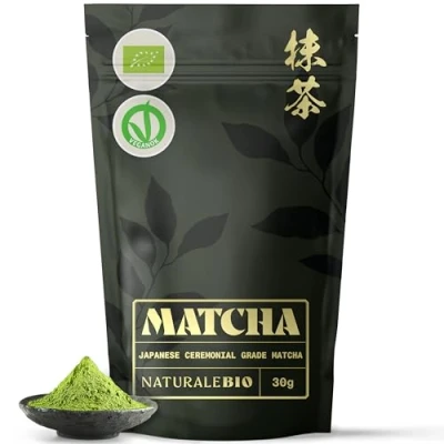 Image of Matcha Green Tea Powder Ceremonial Grade Organic Matcha, 30g For Japanese Ceremony From Uji, Kyoto Free Added Sugars &amp; Preservatives