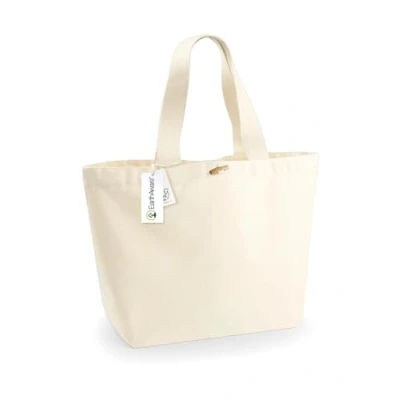 Image of Westford Mill W855 EarthAware Organic Marina Tote XL Pure Grey
