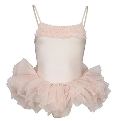 Image of Bloch CL7120 Desdemona Children’s Dance Tutu Leotard, Girls, rosa