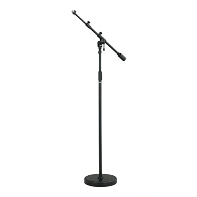 Image of TAMA Iron Works Studio Series Round Base Telescoping Boom Microphone Stand (MS736RBK)