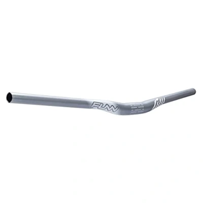 Image of Funn Full On Mountain Bike Handlebar with Bar Clamp 31.8mm and Width 785mm, Tough Lightweight Alloy Riser for MTB, BMX Road Bike, Rise 15mm MTB (Gray)
