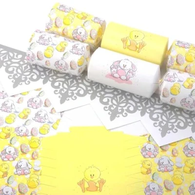 Image of Cute Easter Cracker Making Craft Kit Makes 6 Standard Crackers