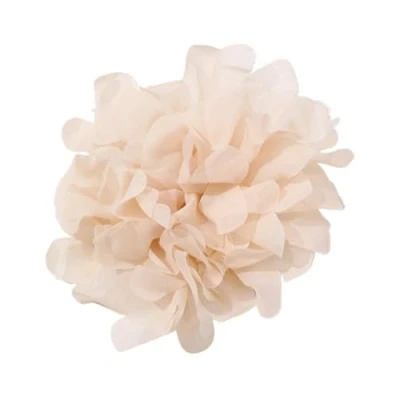 Image of BEBIKR Portable Camellia Breastpins Flowers Shape Lapel Pin Brooch for Women Versatile Chiffon Fabric Floral Jewelry, Pink