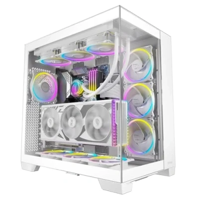 Image of Antec C8 ARGB Full Tower Tempered Glass PC Gaming Case White