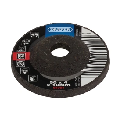 Image of Draper DPC Metal Grinding Disc, 50 x 4 10mm
