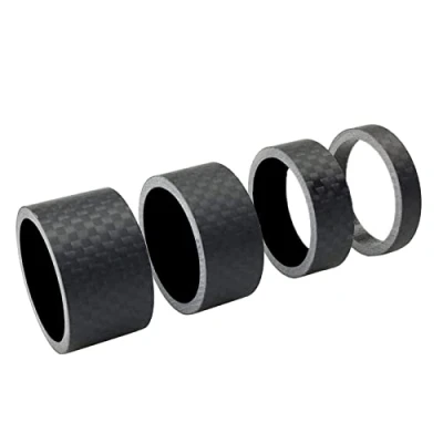 Image of PLATT Bike Headset Spacer Full Carbon Fiber Bicycle Stem Fit 1 1/8 Inch Compatible with MTB Road Bikes (Matte 4Pcs)