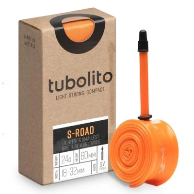 Image of Tubolito S Tubo 700C X 18 28mm Presta Tube, 60mm Valve,Orange