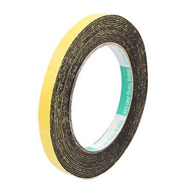 Image of Sourcingmap 10mm x 1mm Single Sided Self Adhesive Shockproof Sponge Foam Tape 5M Length for Door Window