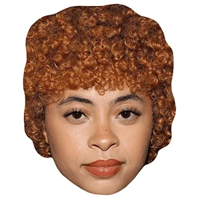 Image of Isis Gaston (Curls) Celebrity Mask, Flat Card Face, Fancy Dress Mask