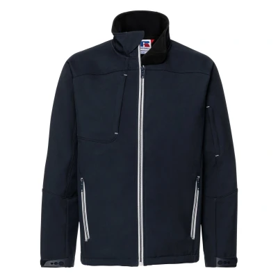 Image of Russell Mens Water Resistant &amp; Windproof Softshell Jacket (L) (French Navy)