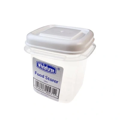Image of Whitefurze 0.125lt Square Food Storer Clear 0.125L