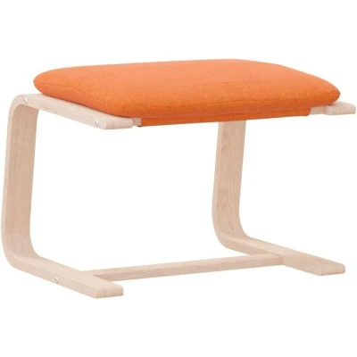 Image of vidaXL Footstool Dark Yellow 51x41x40 cm Fabric