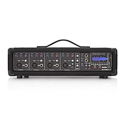 Image of SubZero 4 Channel Powered PA Mixer Amp with Bluetooth Media Player