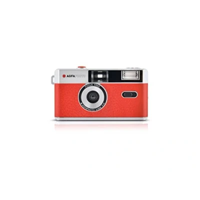 Image of Agfa AG603001 Photo Analogue 35 mm Camera Red Set (Film + Battery)