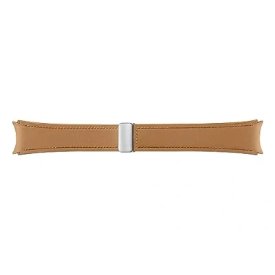 Image of Samsung Galaxy Official D Buckle Hybrid Eco Leather Band (Wide, M/L) for Watch, Camel
