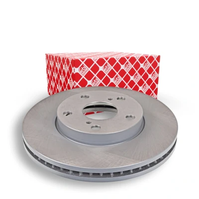 Image of 4351233090, 4351244020, 4351244021 Brake disc FEBI BILSTEIN 108672 Front Axle 275mm 28mm 5 Hole 114,3mm internally vented Coated
