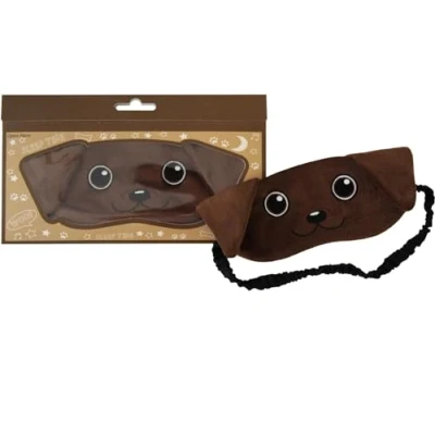 Image of Dog Animal Plush Sleep Eyemask (Brown Labrador Retriever)