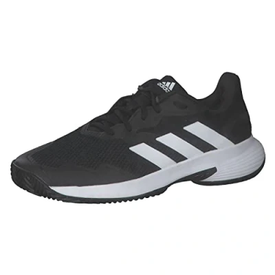 Image of adidas Men&#039;s Courtjam Control M Tennis Shoes, Black White, 8 UK