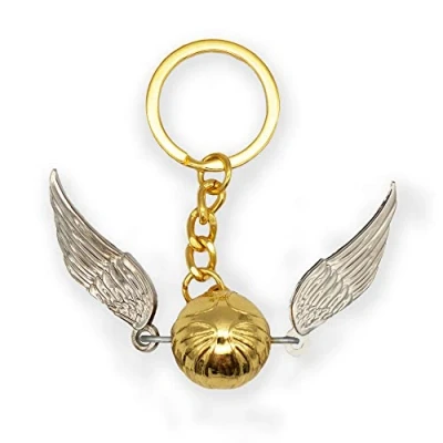 Image of Bioworld Harry Potter Quidditch Golden Snitch 3D Keyring