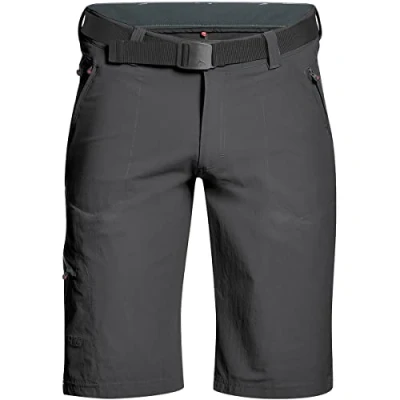 Image of maier sports men&#039;s Nil Bermuda hiking trousers, outdoor shorts with integrated belt, trekking pants