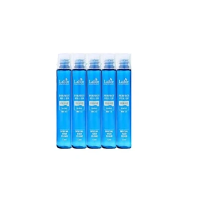 Image of LA&#039;DOR Perfect Hair Fill Up Filler 13 ml x 5 Treatment Ampoules Conditioner Serum Keratin and Collagen Protects Harmful Environmental Improves Structure