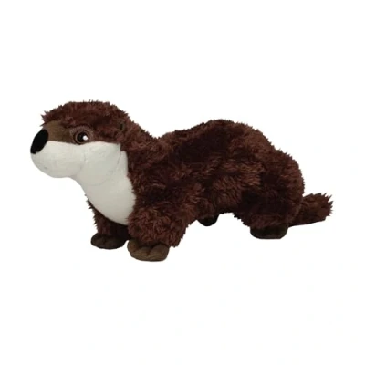 Image of EcoBuddiez Otter from Deluxebase. Small 32cm Soft Plush Animals made Recycled Plastic Bottles. Eco Friendly Cuddly Gift for Kids and Cute Stuffed Animal Toy Toddlers.