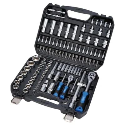 Image of Draper 24230 HI TORQ Metric Socket and Bit Set, 1/4&quot; 1/2&quot; Sq. Dr. (110 Piece)