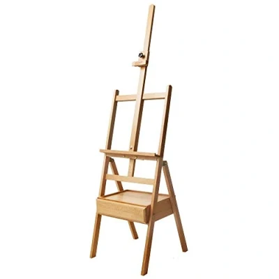 Image of Mont Marte Signature Box Floor Easel, Beech Wood (Holds Canvases up to 35in in Height)
