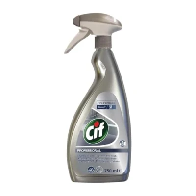 Image of Cif 7517938 Professional Stainless Steel and Glass Cleaner, 750 mL