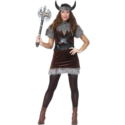 Image of FIESTAS GUIRCA Viking Fancy Dress Costume Adult Women Size 10 12