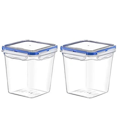 Image of Air Tight Container Clear Plastic Kitchen Food Storage Box Tub (2, 3 Litre)