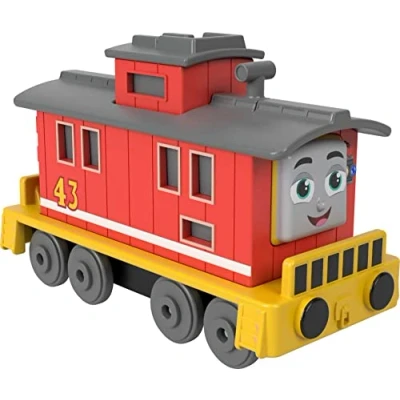 Image of ​Fisher Price Thomas &amp; Friends Brake Car Bruno push along die cast toy train engine for preschool kids ages 3 years and older