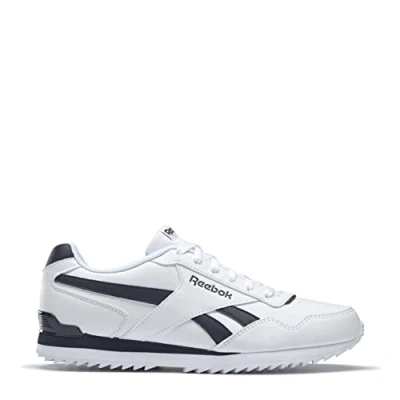 Image of Reebok Unisex Glide Ripple Clip Sneaker, FTWWHT/VECNAV/FTWWHT, 9 UK