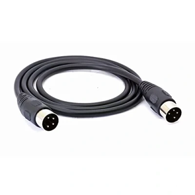 Image of 4 Pin DIN Male Plug Connector Cable, to Adapter Extension Cable for DVR Digital Video Recorder &amp; Audio Devices (1 Meter / 3.3 FT)