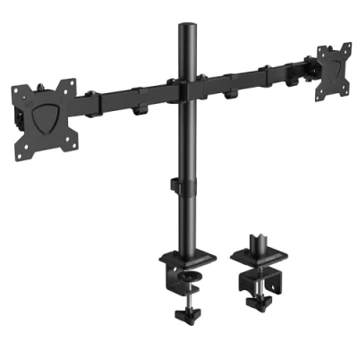 Image of KOORUI Dual Monitor Stand, Ergonomic Double Arm Desk Mount for 13 27 Inch Holds Screens, VESA Stand with Rotate 360/ Adjustable Tilt ±72/ Swivel 360/VESA 75/100mm