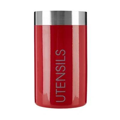 Image of Premier Housewares 508536 Liberty Utensil Holder Red , H18 x W10 D10cm