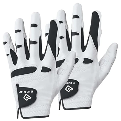Image of BIONIC Womens StableGrip Golf Glove White XL 2Pk