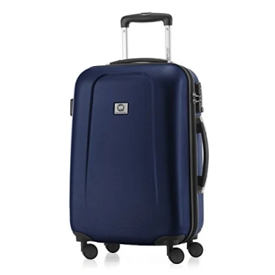 Image of HAUPTSTADTKOFFER Wedding Hand luggage Carry on Hardside Hard Shell suitcase Trolley, approved for baggage regulations of almost every Airline, TSA, 55 cm, 42 Lite, Dark Blue