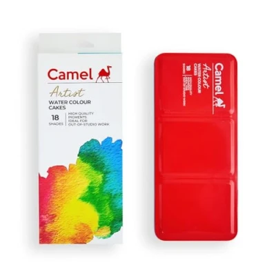 Image of Camlin Kokuyo Water Colour Cakes 18 Shade