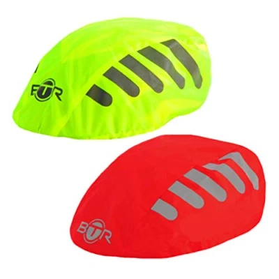 Image of BTR Helmet Covers, Waterproof Bike Cover. Yellow &amp; Red (Pack of 2)