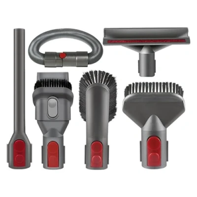Image of 6Pcs Brush Attachment Kit for Dyson V7 V8 V10 V11 V12 Vacuum Cleaner Versatile Accessories Effortless Cleaning, Extension Hose, Soft Dusting Brush, Crevice Tool, and More