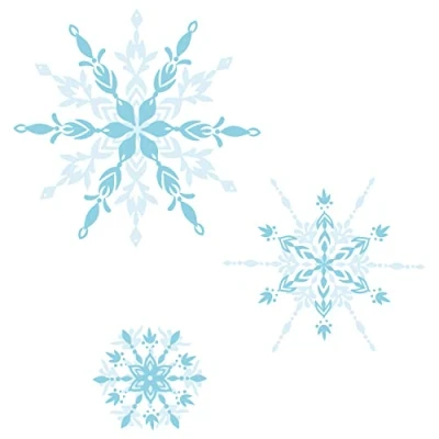 Image of Sizzix Layered Clear Craft Stamps for Card Making 6PK Floating Snowflakes by Olivia Rose, One Size, 665974
