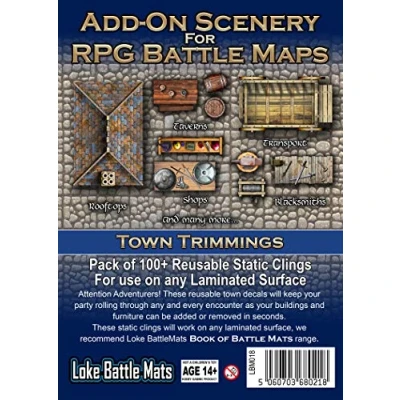 Image of Loke BattleMats Add On Scenery for RPG Maps Town Trimmings