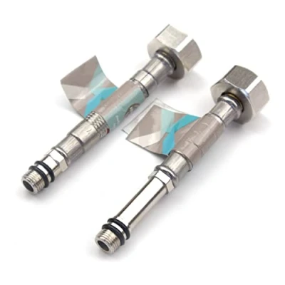 Image of Xcel Home™ 2 x 10mm (M10) 1/2&quot; BSP (100mm Long) Flexible Tap Connector Pipes Monobloc Connectors Kitchen Sink/Bathroom Basin Flexi Pipe Tails