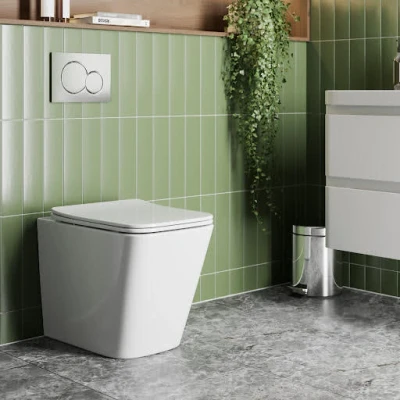 Image of Affine Back to Wall Toilet &amp; Soft Close Seat Gloss White