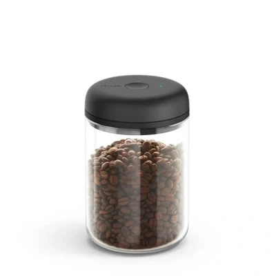 Image of Fellow Atmos Electric Vacuum Canister &amp; Storage Container Airtight Coffee Food Containers 1.2 Liter Clear Glass