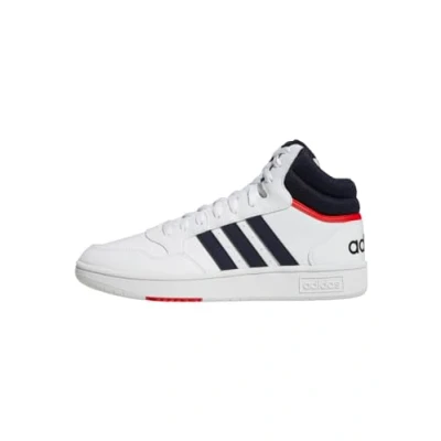 Image of adidas HOOPS 3.0 MID men&#039;s Shoes (High top Trainers) in White